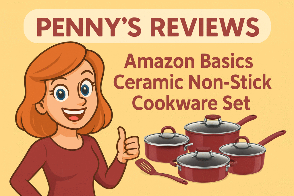 Amazon Basics Ceramic Non-Stick Cookware Set – 12 Pieces Review