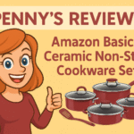 Amazon Basics Ceramic Non-Stick Cookware Set – 12 Pieces Review